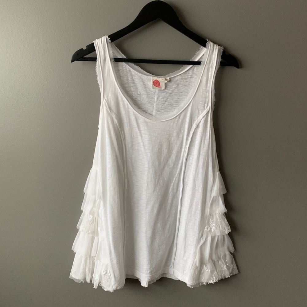 Anthropologie white tank